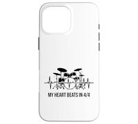 My Heart Beats in 4/4 Kit de Batterie Rythmique Coque pour iPhone 16 Pro Max