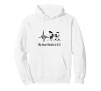 My Heart Beats in 4/4 Kit de Batterie Rythmique Sweat à Capuche