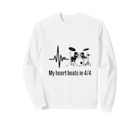 My Heart Beats in 4/4 Kit de Batterie Rythmique Sweatshirt