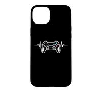 My Heart Beats Like A True Gamer with A Controller Coque pour iPhone 15 Plus