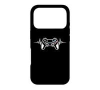 My Heart Beats Like A True Gamer with A Controller Coque pour iPhone 17 Pro
