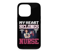 My Heart Belongs Nurse Funny Nursing Nurses Coque pour iPhone 13 Pro