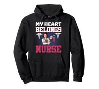 My Heart Belongs Nurse Funny Nursing Nurses Sweat à Capuche