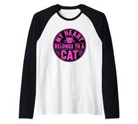 My Heart Belongs to A Cat Manche Raglan