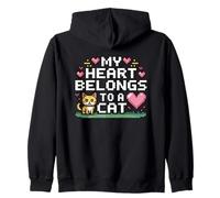 My Heart Belongs to A Cat Sweat à Capuche