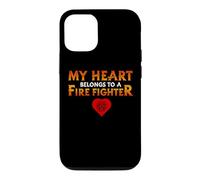 My Heart Belongs to A Firefighter Proud Firefighters for Dad Coque pour iPhone 12/12 Pro