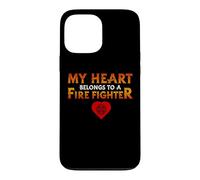 My Heart Belongs to A Firefighter Proud Firefighters for Dad Coque pour iPhone 13 Pro Max