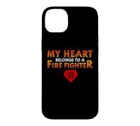 My Heart Belongs to A Firefighter Proud Firefighters for Dad Coque pour iPhone 14 Plus