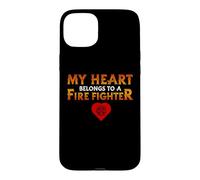 My Heart Belongs to A Firefighter Proud Firefighters for Dad Coque pour iPhone 15 Plus