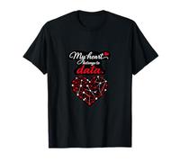 My Heart Belongs to Data Science Heart Graphic T-Shirt