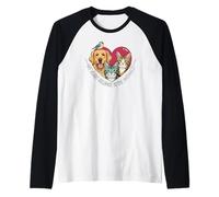 My Heart Belongs to The Animals Dog Cat Bird Pet Lover Manche Raglan