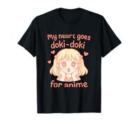 My Heart Goes Doki Doki Anime Girl Kawaii T-Shirt