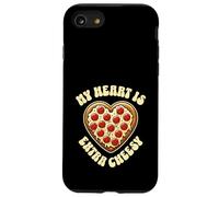 My Heart is Extra Cheesy Inscription Humoristique en Forme de cœur Coque pour iPhone SE (2020) / 7/8