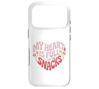 My Heart is Full of Snacks Design Humoristique Coque pour iPhone 17 Pro