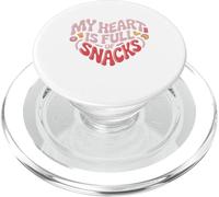 My Heart is Full of Snacks Design Humoristique PopSockets PopGrip pour MagSafe