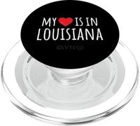 My Heart is in Louissiana Cute American State PopSockets PopGrip pour MagSafe