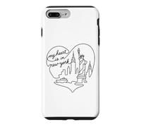 My Heart is in New York City Skyline Coque pour iPhone 7 Plus/8 Plus
