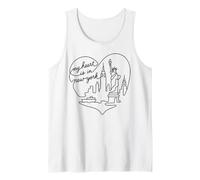 My Heart is in New York City Skyline Débardeur