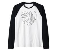 My Heart is in New York City Skyline Manche Raglan