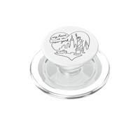 My Heart is in New York City Skyline PopSockets PopGrip pour MagSafe