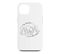 My Heart is in The Woods Forest Nature Enthusiast Coque pour iPhone 13