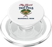 My Heart is on That Field Baseball Mom Proud Game PopSockets PopGrip pour MagSafe