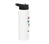 My Heart Is On That Field Baseball Mom Proud Game Stainless Steel Insulated Water Bottle