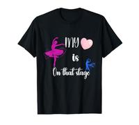 My Heart is on That Stage Danse Récital Dancing Mama T-Shirt Graphique avec Valeur