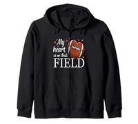 My Heart is on The Field Football Design Sweat à Capuche