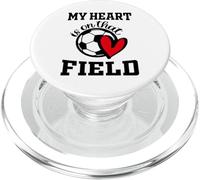 My Heart is on This Field Soccer Player's Mom Life PopSockets PopGrip pour MagSafe