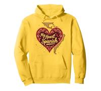 My Heart Speaks Cadeau d'amour Latina Espagnol pour Petite Amie Sweat à Capuche, Unisexe pour Adultes, Citron, S
