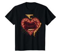 My Heart Speaks Cadeau d'amour Latina Espagnol pour Petite Amie T-Shirt, Enfant, Noir, 12 Ans