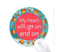 my heart will go on tapis de souris souris ronds cadeaux de noël