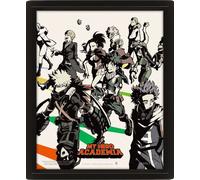 My Hero Academia - Affiche 3D A4 - Heroes And Villains