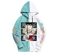 My Hero Academia Arrêtez-Vous Sweat à Capuche Nouveau 3D Noir Et Blanc Mignon Sweat à Manches Longues Hauts Hommes/Femmes Dessin Animé élément à Capuche (Color 02,3XL)