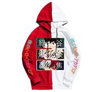 My Hero Academia Arrêtez-Vous Sweat à Capuche Nouveau 3D Noir Et Blanc Mignon Sweat à Manches Longues Hauts Hommes/Femmes Dessin Animé élément à Capuche (Color 05,XS)