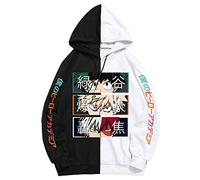 My Hero Academia Arrêtez-Vous Sweat à Capuche Nouveau 3D Noir Et Blanc Mignon Sweat à Manches Longues Hauts Hommes/Femmes Dessin Animé élément à Capuche (Color 01,M)