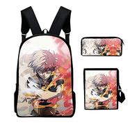 My Hero Academia Cartables Todoroki Shouto 3D Anime Sac à dos Toga Himiko Casual Daypacks Midoriya Izuku Boys Sac à dos Sac à dos Cartable Ensemble avec sac à bandoulière et trousse à crayons, b,