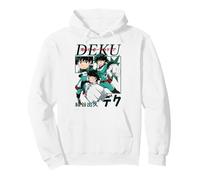 My Hero Academia Deku Action Poses Collage with Kanji Anime Sweat à Capuche