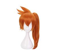 My Hero Academia Itsuka Kendo Women Deep Orange Ponytail Wig Cosplay Costume Boku no Hero Academia Heat Hair Women Wigs
