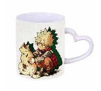 My Hero Academia/MHA Tasse en céramique en forme de cœur sensible à la chaleur changeant de couleur