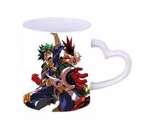 My Hero Academia/MHA Tasse en céramique en forme de cœur sensible à la chaleur changeant de couleur