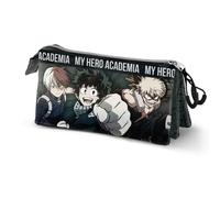 KARACTERMANIA My Hero Academia - Plumier 3 comp '23x11x10' - Matière Recyclée, Multicolore, Modern, Multicolore, Modern