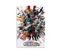 My Hero Academia Poster sur toile classique imperméable à l'eau Décoration murale universelle Peinture à offrir à un ami, un professeur, 20 x 30 cm, style sans cadre