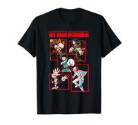 My Hero Academia Red Block Character Collage Anime T-Shirt