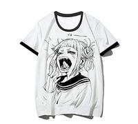 My Hero Academia - T-shirt unisexe à col rond avec impression 3D pour cosplay Boku No Hero Academia Toga Himiko - - S