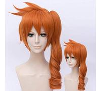 My Hero Academy Itsuka Kendo Cosplay perruque longue queue de cheval droite Orange perruques de cheveux synthétiques pour Halloween jeu de rôle fête