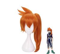 My Hero Academy Itsuka Kendo longue queue de cheval droite perruques de cheveux Orange perruque de Cosplay synthétique pour Halloween jeu de rôle fête MZ-1173