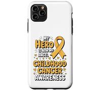 My Hero is Now My Angel Childhood Cancer Awareness Apparel Coque pour iPhone 11 Pro Max
