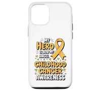 My Hero is Now My Angel Childhood Cancer Awareness Apparel Coque pour iPhone 12/12 Pro